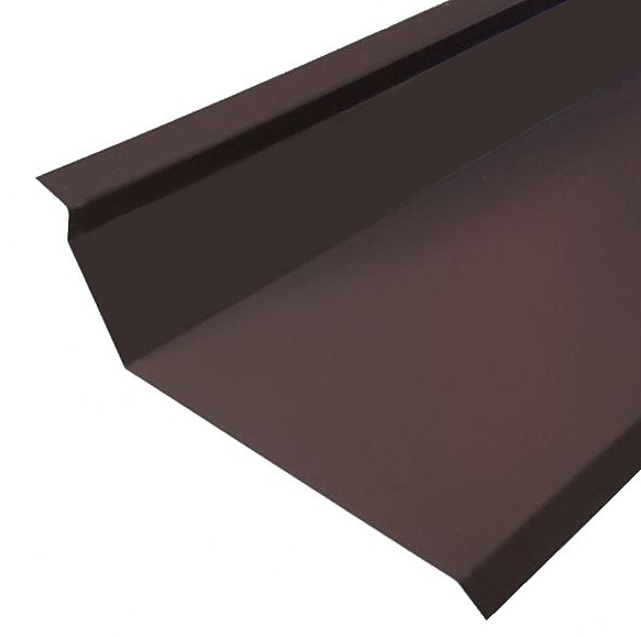 Scossalina Cappellotto Sotto Tegola In Lamiera Preverniciata Testa Di Moro - Barra Da 2 Metri - Foto 9